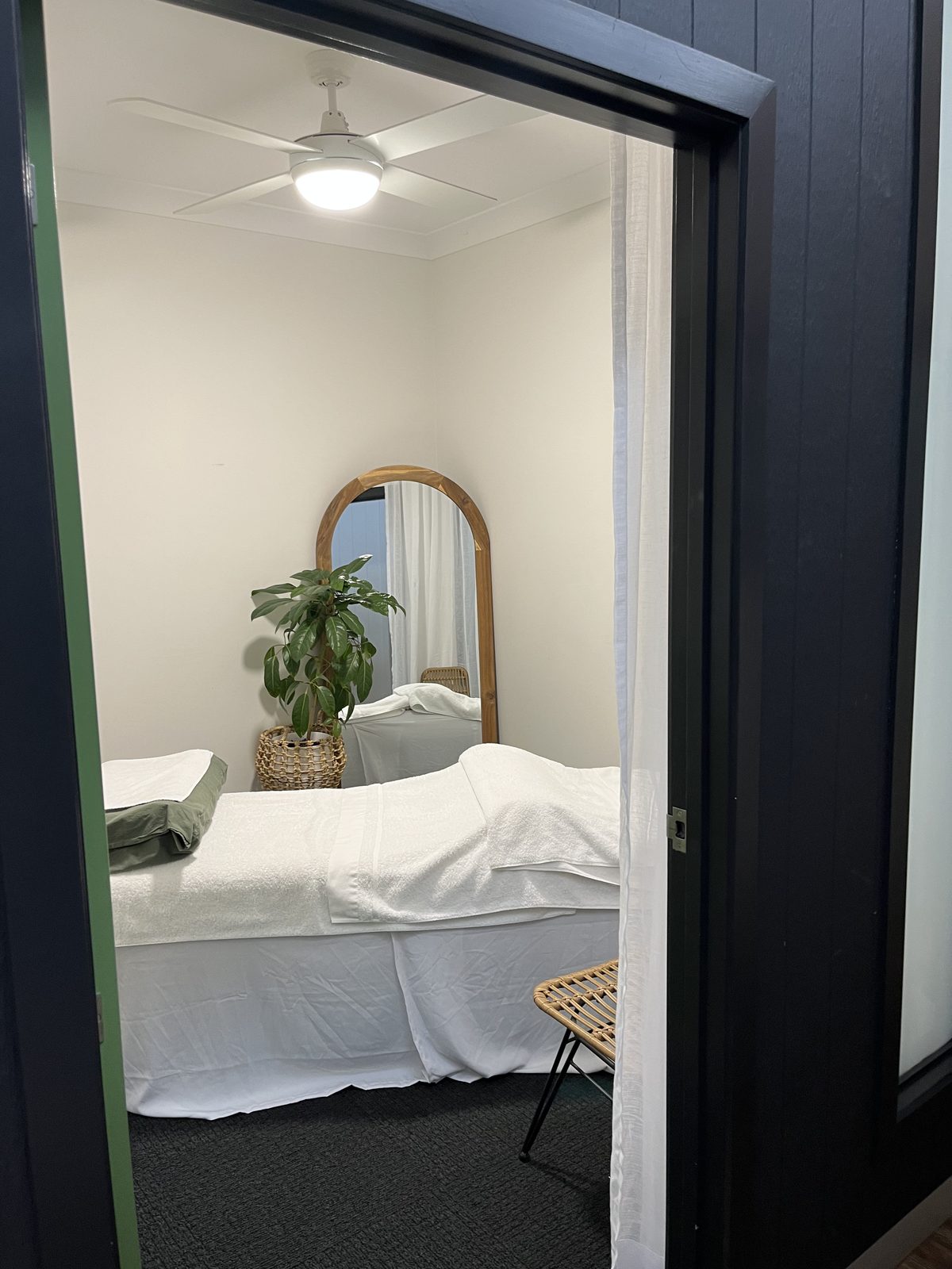 Inside one of the practitioner rooms